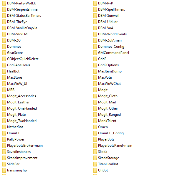 Step 2 - AddOns install