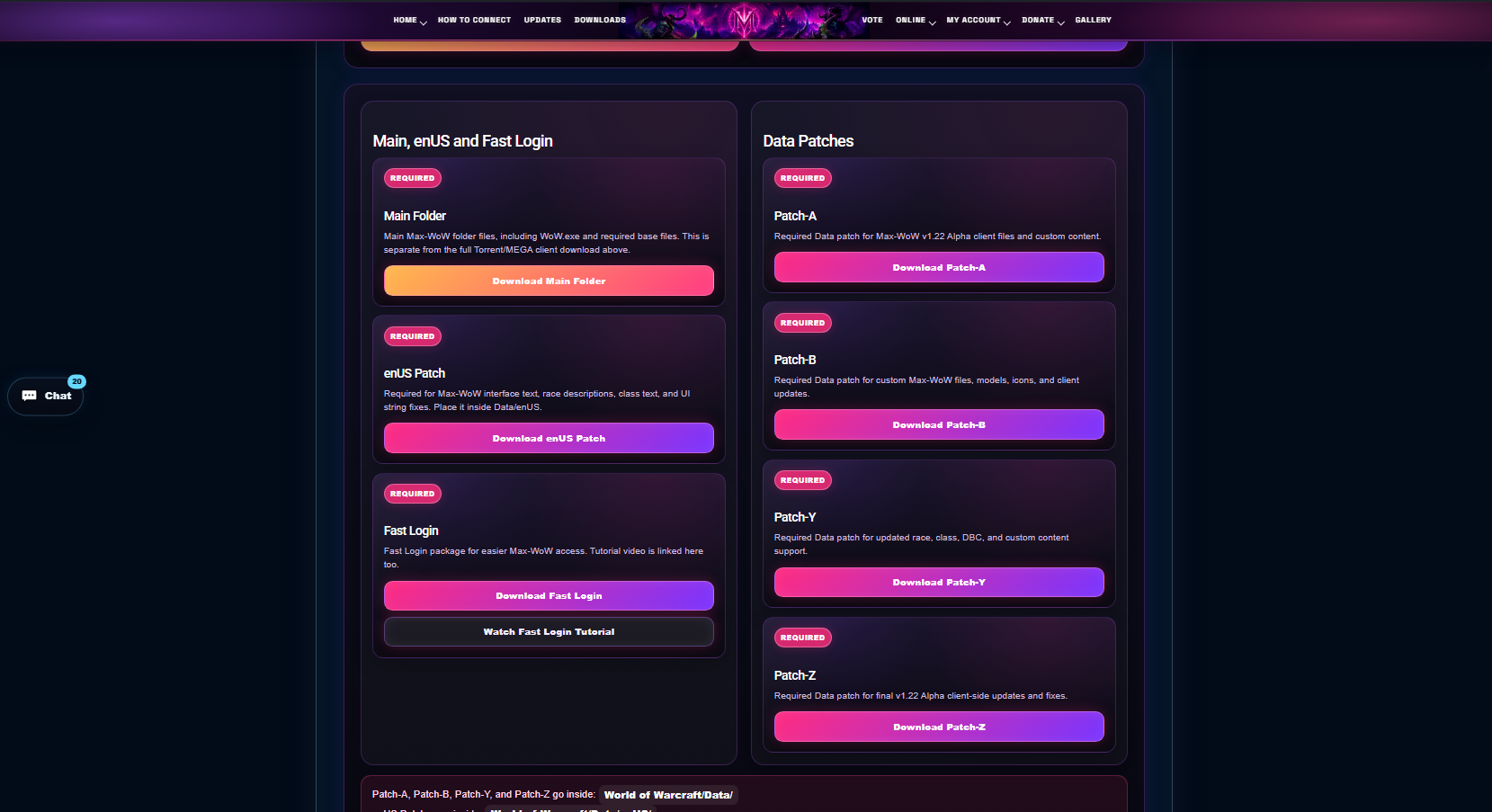 Patch screenshot